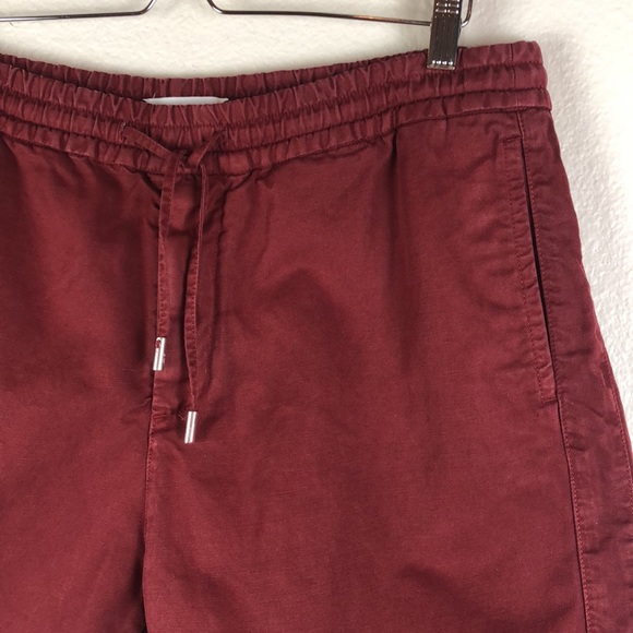 MR P. Slub Linen and Cotton Blend  Drawstring Short Sz 34 - Picture 3 of 11